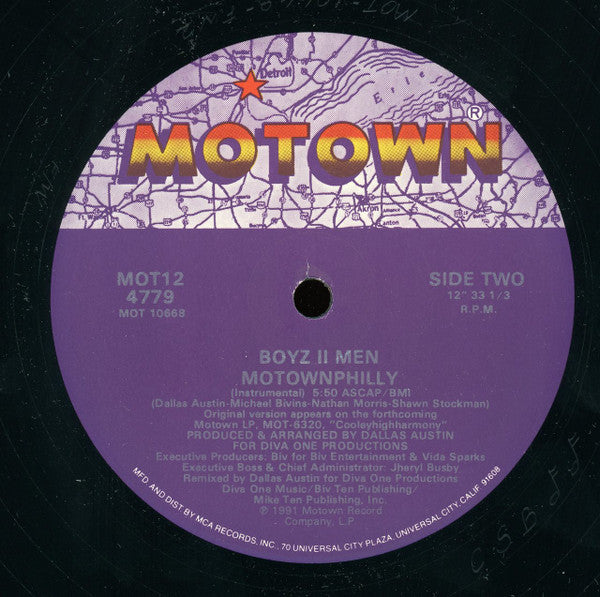 Boyz II Men : Motownphilly (12",33 ⅓ RPM,Single)