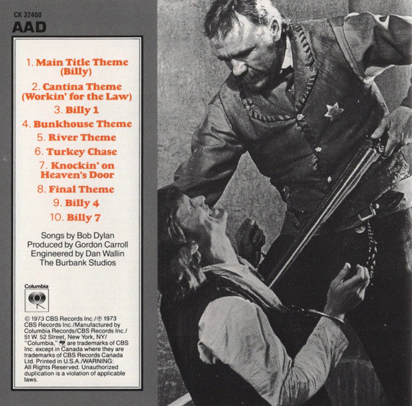 Bob Dylan : Pat Garrett & Billy The Kid (Original Soundtrack Recording) (Album,Reissue)
