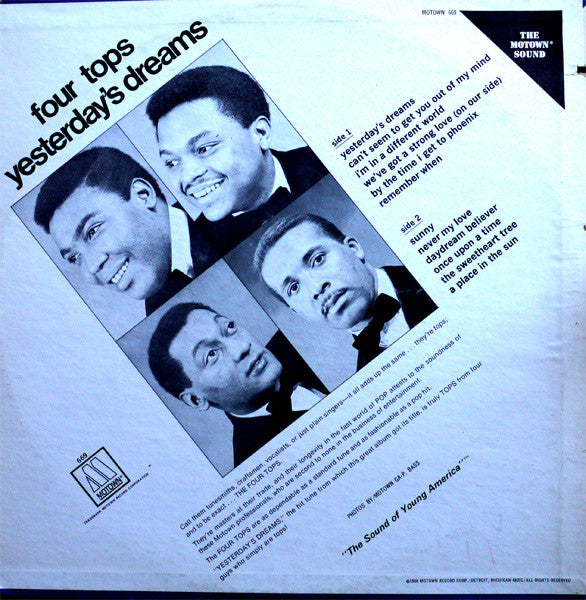Four Tops : Yesterday's Dreams (LP,Album,Stereo)