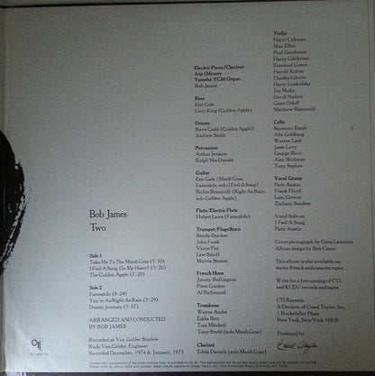 Bob James : Two (LP,Album)