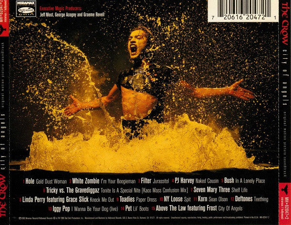 Various : The Crow: City Of Angels (Original Motion Picture Soundtrack) (Album,Compilation,Stereo)