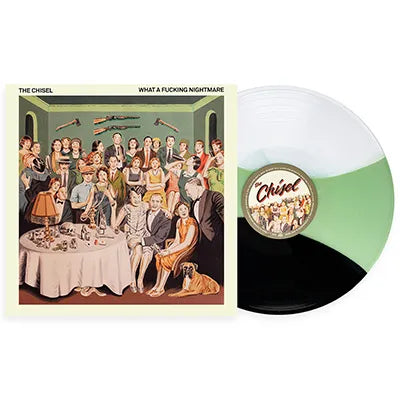 Chisel - What A F***ing Nightmare (Indie Exclusive, White /Coke Bottle Clear /Black Tri-Stripe LP Vinyl) UPC: 810540036151