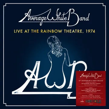 The Average White Band - Live At The Rainbow Theatre 1974 (RSD 2024, White LP Vinyl) UPC: 5014797911246