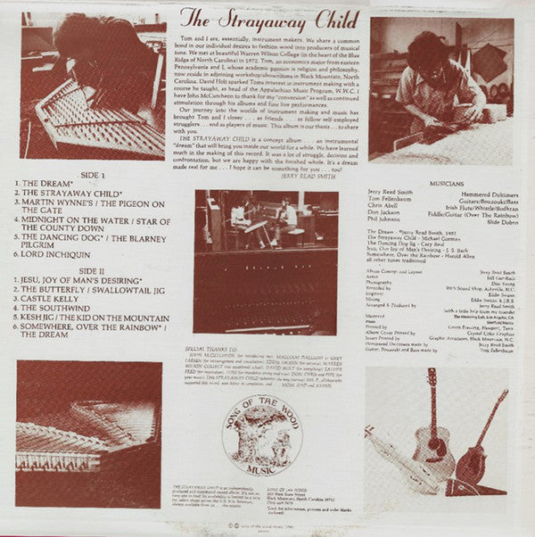 Jerry Read Smith, Tom Fellenbaum : The Strayaway Child (LP,Album,Stereo)
