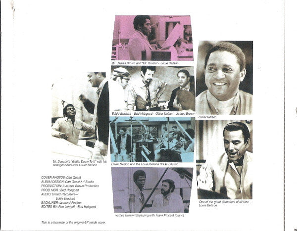 James Brown With Oliver Nelson Conducting Louie Bellson Orchestra : Soul On Top (Album,Reissue)