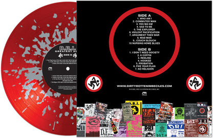 D.R.I. - Greatest Hits (Red/Silver Splatter LP Vinyl) UPC: 889466327513
