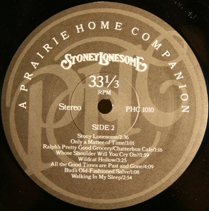 Stoney Lonesome : A Prairie Home Companion Presents Stoney Lonesome (LP,Album,Stereo)