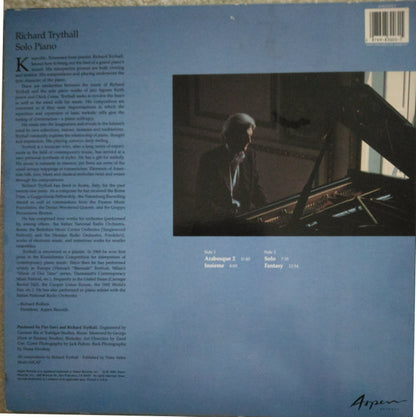 Richard Trythall : Solo Piano (LP,Album)
