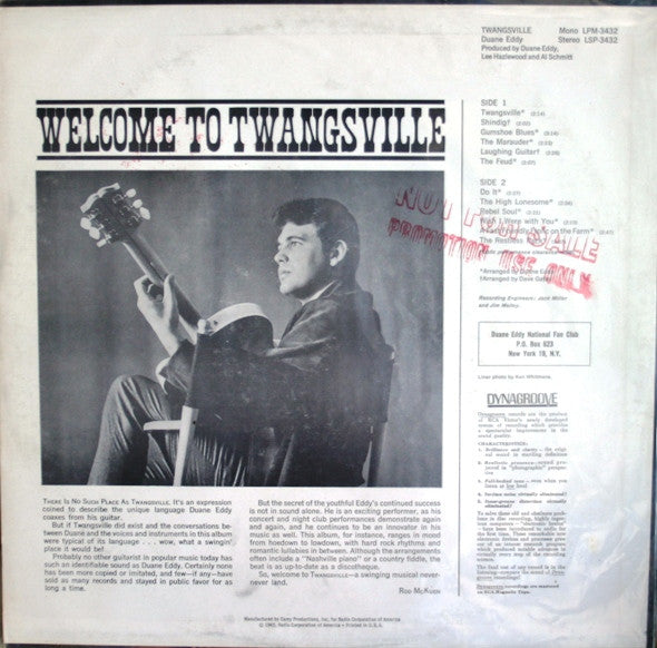 Duane Eddy : Twangsville (LP,Album,Mono)