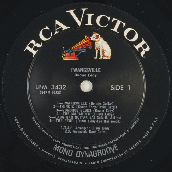 Duane Eddy : Twangsville (LP,Album,Mono)