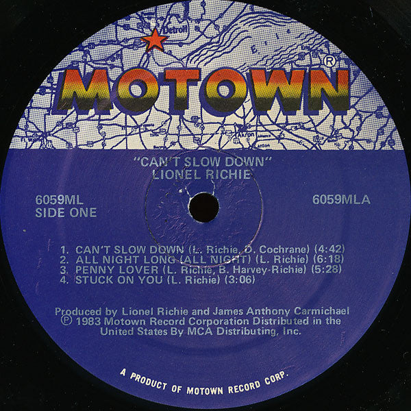 Lionel Richie : Can't Slow Down (LP,Album,Stereo)