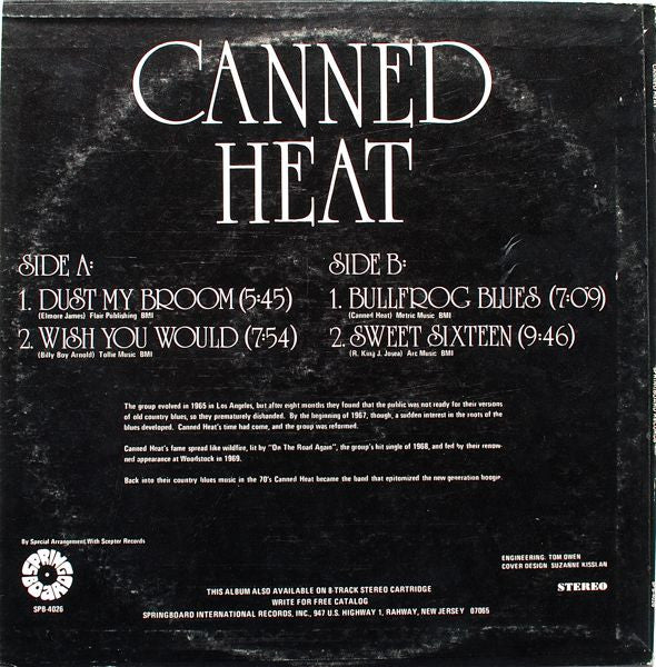 Canned Heat : Original Canned Heat (LP,Compilation,Reissue)