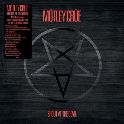 Mötley Crüe - Shout At The Devil (40th Anniversary Box Set, Colored LP Vinyl, CD, Cassette, 7inch Vinyl & more) UPC: 4050538881288
