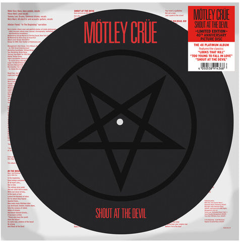Mötley Crüe - Shout At The Devil (Limited Edition, Picture Disc LP Vinyl) UPC: 4050538914368