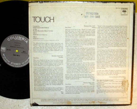 Morton Subotnick : Touch (LP,Album,Stereo)