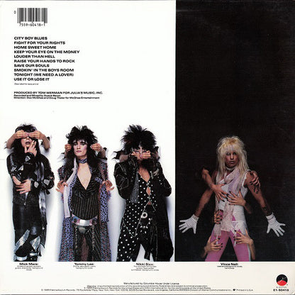 Mötley Crüe : Theatre Of Pain (LP,Album,Club Edition)