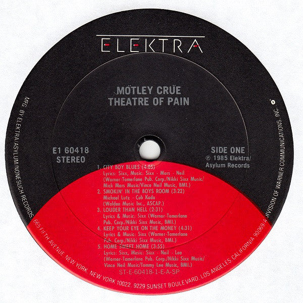 Mötley Crüe : Theatre Of Pain (LP,Album,Club Edition)