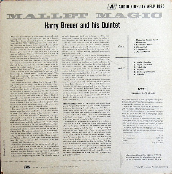 Harry Breuer And His Quintet : Mallet Magic (LP,Album,Mono)