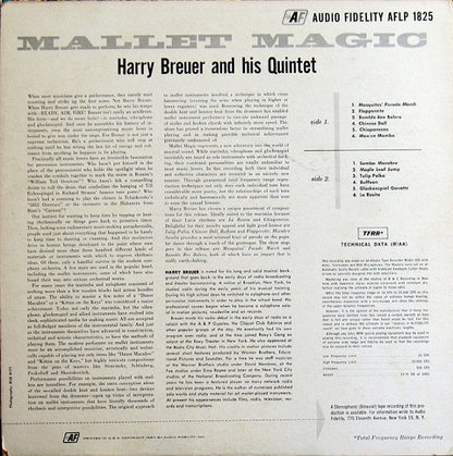 Harry Breuer And His Quintet : Mallet Magic (LP,Album,Mono)