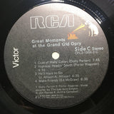 Various : Great Moments At The Grand Ole Opry (LP,Compilation)