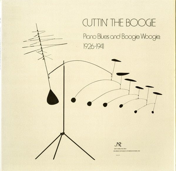 Various : Cuttin' The Boogie: Piano Blues And Boogie Woogie, 1926-1941 (LP,Compilation,Mono)
