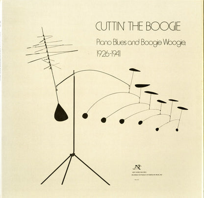 Various : Cuttin' The Boogie: Piano Blues And Boogie Woogie, 1926-1941 (LP,Compilation,Mono)