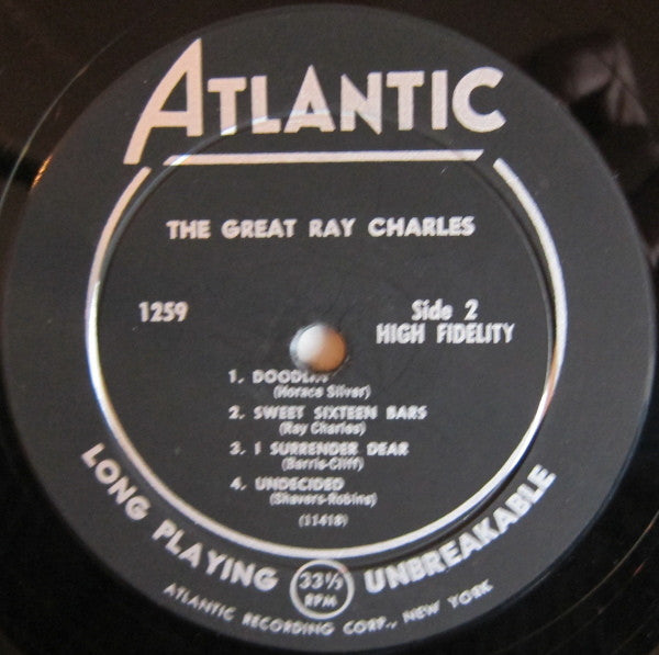Ray Charles : The Great Ray Charles (LP,Album,Mono)