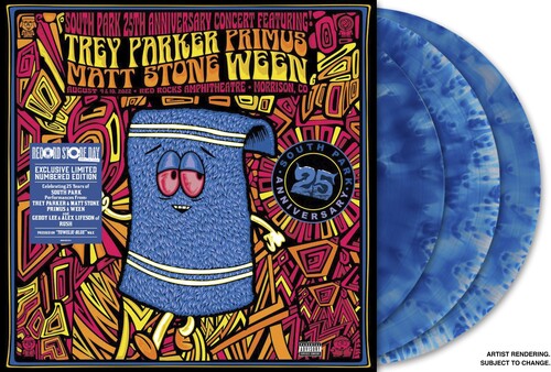 Various Artists - South Park: The 25th Anniversary Concert (RSD 2024, 3LP "Towelie-Blue" Vinyl) UPC: 602458272871