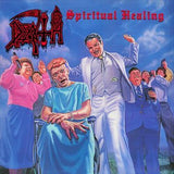 Death - Spiritual Healing (Red, Cyan Blue and Black Tri Color Merge with Splatter LP Vinyl) UPC: 781676520114