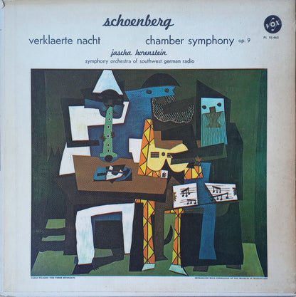 Arnold Schoenberg - Jascha Horenstein, Südwestfunkorchester Baden-Baden : Verklaerte Nacht / Chamber Symphony Op. 9 (LP,Album)