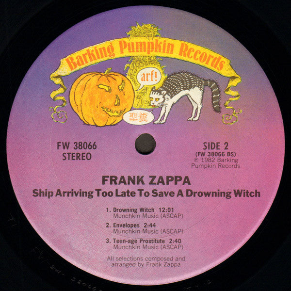 Frank Zappa : Ship Arriving Too Late To Save A Drowning Witch (LP,Album,Stereo)