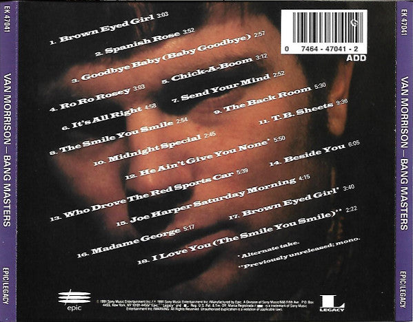 Van Morrison : Bang Masters (Compilation)