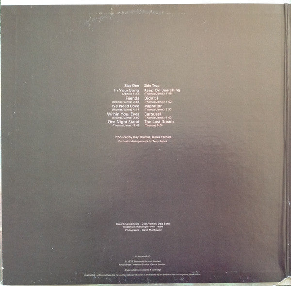 Ray Thomas : Hopes Wishes & Dreams (LP,Album,Stereo)