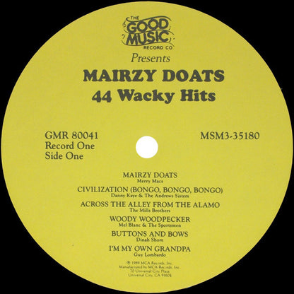 Various : Mairzy Doats 44 Wacky Hits (LP,Compilation)
