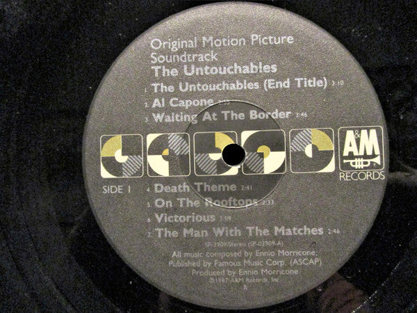 Ennio Morricone : The Untouchables (Original Motion Picture Soundtrack) (LP,Album,Stereo)