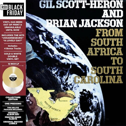 Gil Scott-Heron & Brian Jackson - From South Africa To South Carolina (RSD Black Friday 2024, 2LP Gold & White Vinyl) UPC: 3700477838454