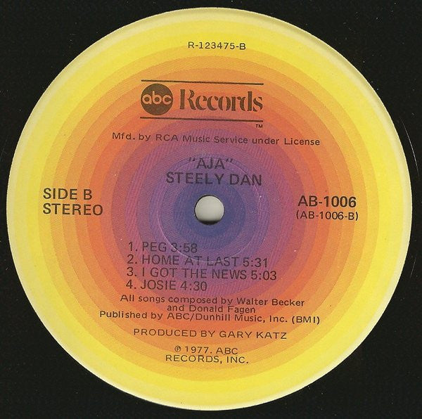 Steely Dan : Aja (LP,Album,Club Edition,Stereo)