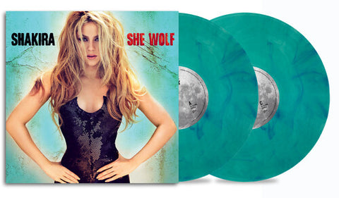 Shakira - She Wolf (2LP Sea Glass with Turquoise Swirls Vinyl) UPC: 196588845819