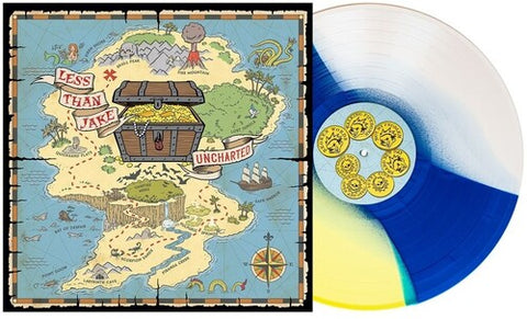 Less than Jake - Uncharted (Indie Exclusive, Yellow/ Blue/ Bone Tri-stripe LP Vinyl) UPC: 810540037257