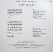Ronny Robbins : Reach For All You Can Get (LP,Album,Stereo)