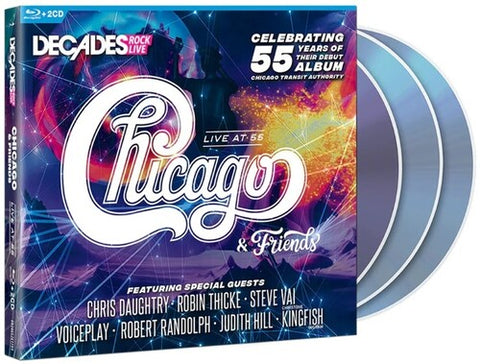 Chicago & Friends - Live At 55 (2 CDs + Blu-ray) UPC: 602465741780
