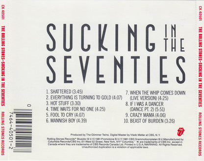 Rolling Stones, The : Sucking In The Seventies (Compilation,Reissue)