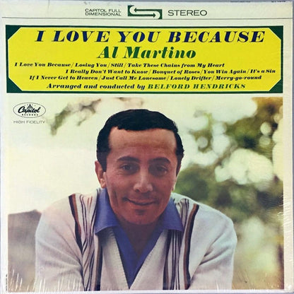 Al Martino : I Love You Because (LP,Album,Stereo)