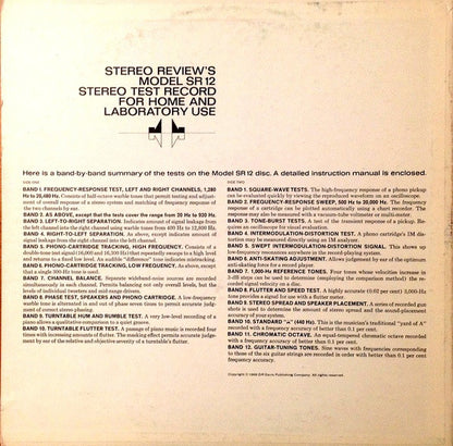 No Artist : Stereo Review's Stereo Test Record (Model SR 12) (LP,Album)