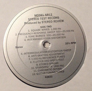 No Artist : Stereo Review's Stereo Test Record (Model SR 12) (LP,Album)