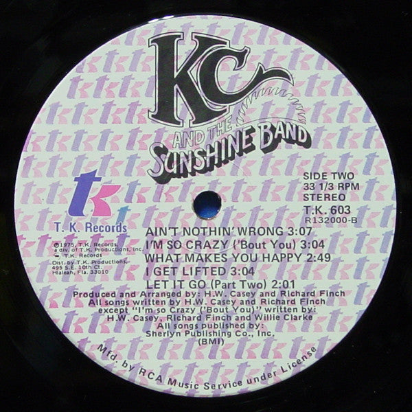 KC & The Sunshine Band : KC And The Sunshine Band (LP,Album,Club Edition)