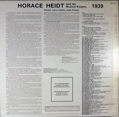 Horace Heidt And His Musical Knights : The Uncollected Horace Heidt And His Musical Knights (LP,Album)