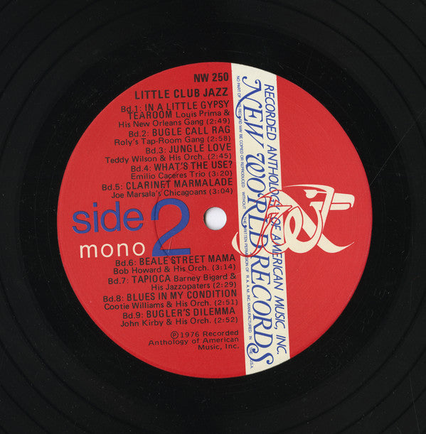 Various : Little Club Jazz - Small Groups In The 30's (LP,Compilation)