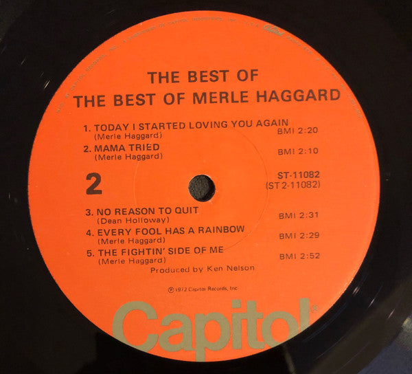 Merle Haggard : The Best Of The Best Of Merle Haggard (LP,Compilation,Stereo)
