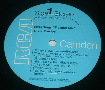Elvis Presley : Elvis Sings Flaming Star (LP,Compilation,Reissue)